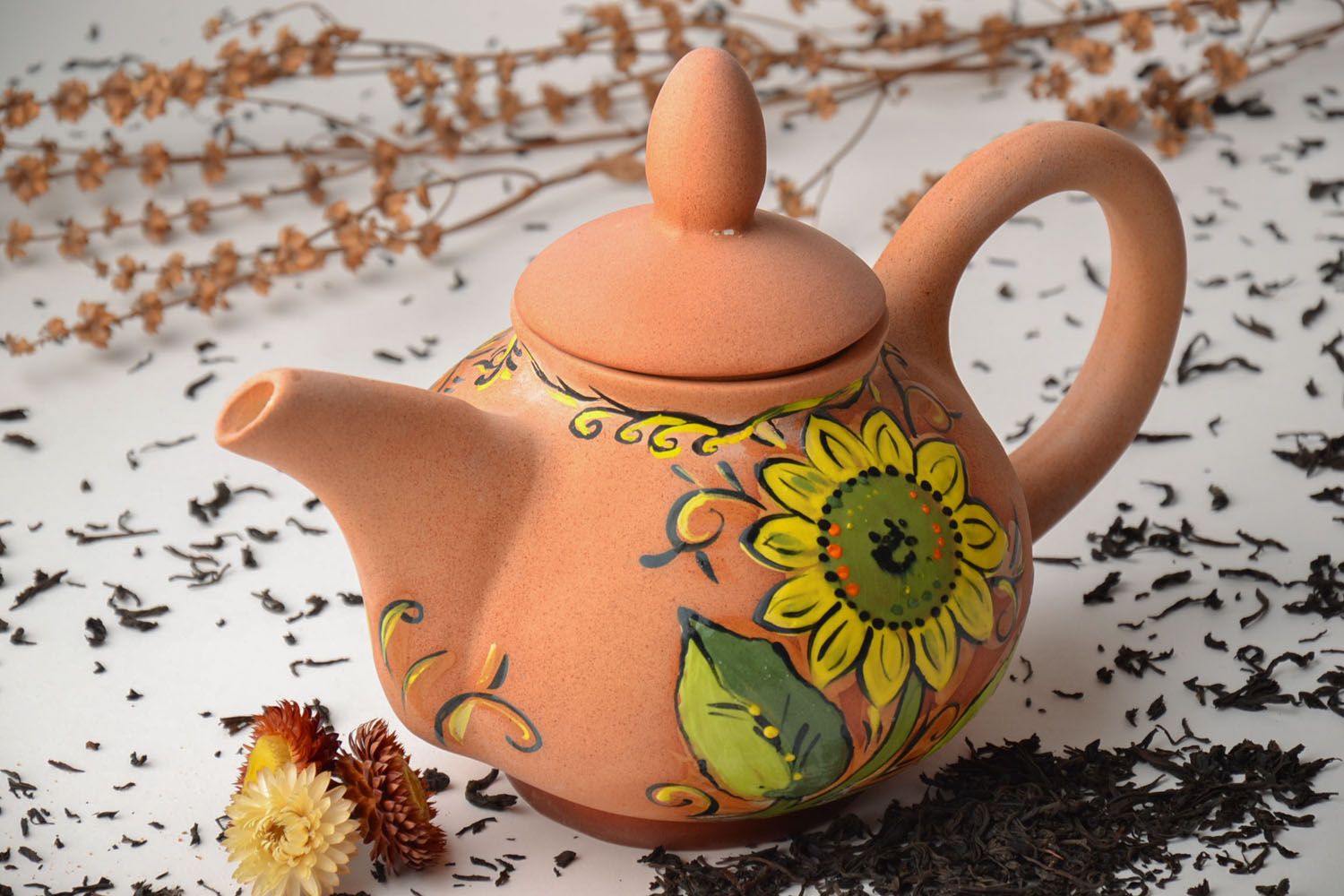 Роспись керамических чайников мастер-класс